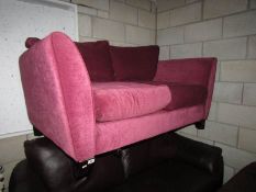 A pink sofa