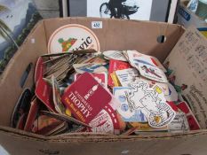 A very large quantity of old beer mats including rare examples