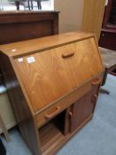 A teak bureau