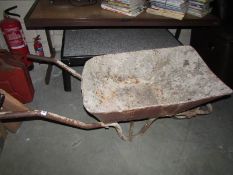 An old wheelbarrow