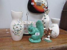 A mixed lot including cake stand,