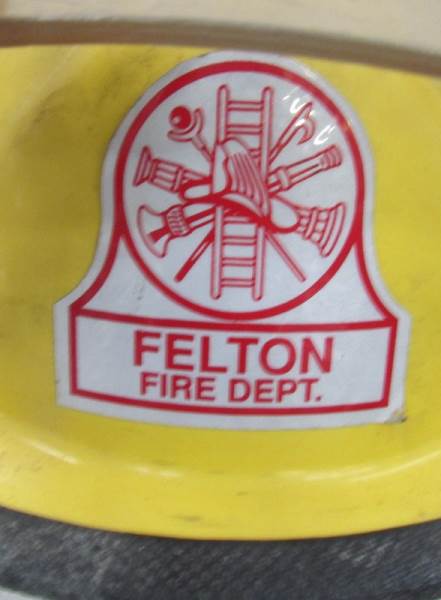 A 1980's Felton fire department fireman's helmet - Image 2 of 2