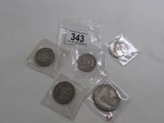 USA silver half dollars 1902, 1943, 1953,