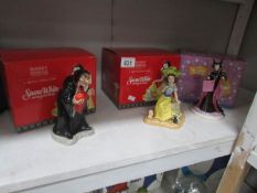 2 boxed Royal Doulton Snow White figures and a boxed Royal Doulton Sleeping Beauty figure