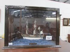 A cased model of H.M.S.