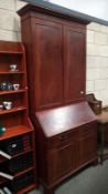 A Victorian mahogany bureau bookcase