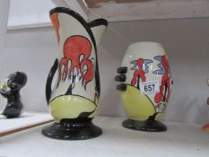 2 Lorna Bailey pottery jugs