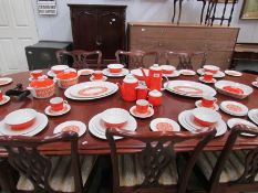 Approximately 100 pieces of Royal Doulton Seville pattern dinner ware