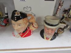 2 boxed Royal Doulton character jugs being Sir Henry Doulton and The Staffordshire Drummer Boy