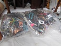 2 bags of costume jewellery