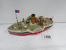 A model Sealecraft paddle steamer