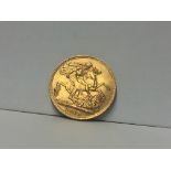 A 1913 gold sovereign