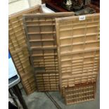 4 old printers drawers