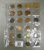 22 various bar room tokens,