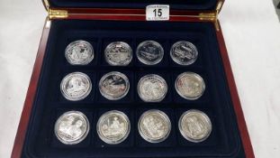 A coin box of 12 GB silver crowns