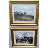 2 Napoleonic style prints being a Danbury Mint Nelson electra print and one other