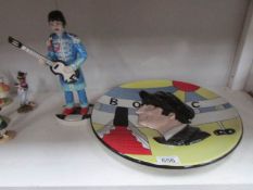 A Lorna Bailey 'Legends of the 20th Century' charger (John Lennon 7 of 100) together with a Lorna