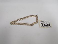 A 9ct gold bracelet,