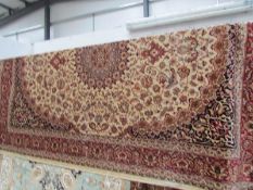 A Keshan rug,