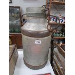 A French milk churn 'Tono Ets Schmid Paris Tours'