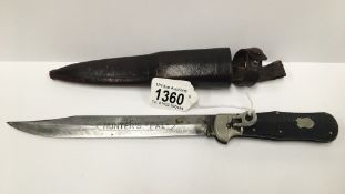 A Hunter's knife with WW2 folding sheath