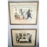 A pair of framed and glazed prints