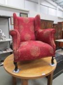 An old wing arm chair