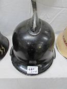 A 1930's German fireman's helmet stamped inside 'BXF' Vorschrifts Massig Lt. Gesetz 3.5.