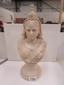 A heavy bust of Queen Victoria