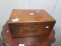 A rosewood box