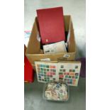 A quantity of stamp albums and stamps