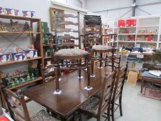 A good quality oak refectory table and 6 chairs