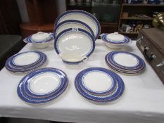 24 pieces of Wood & Sons Vincent pattern dinner ware including tureens and meat platters