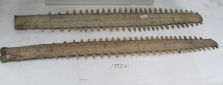 2 late 19th/early 20th century saw fish blades