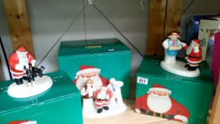 3 boxed Coalport 'The Snowman' figures