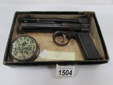 A Webley junior air pistol,