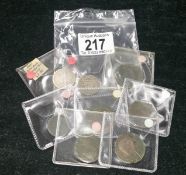 Ireland, 2 silver bank tokens, 10 pence 1813-1805,