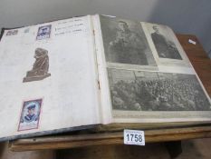 A unique scrap book by William Eric Baines of WW1 Lincoln related cuttings etc