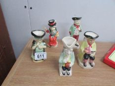 5 Kevin Francis miniature Toby jugs