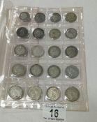 20 silver shillings,