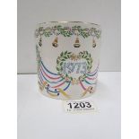 A Wedgwood commemorative mug for the marriage of Princess Anne to Captain Mark Phillips designed