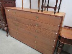 A 6 drawer map chest