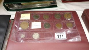 Canada New Brunswick cents 2 x 1891, half penny token 1843, 2 x 1 penny token 1843,