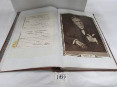 A 1920's scrapbook detailing the career of the actor Mathieson Lang