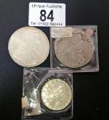 2 'Thalers' and a 25 schilling coin (re-strikes but recommend viewing)