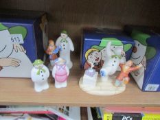 4 boxed Coalport 'The Snowman' figures