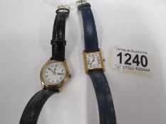 2 ladies wrist watches,