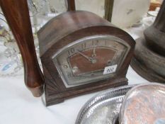 A Westminster chime mantel clock