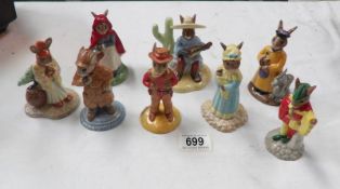 8 Royal Doulton bunnikin figures