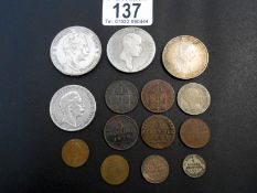 German states - Prussia 2 x 1780 coins, half silber 1867, 1813 Thaler,